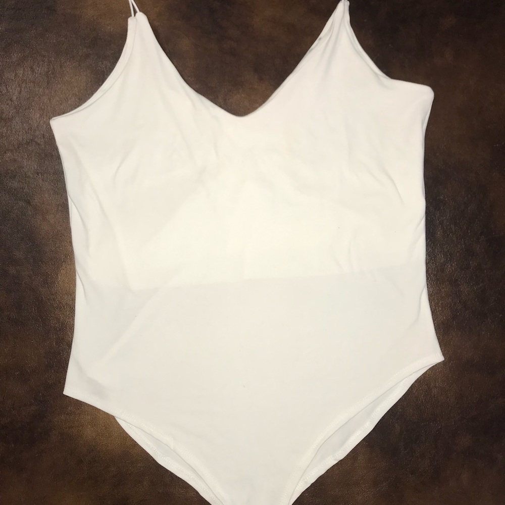 White Gaze Bodysuit Size Medium